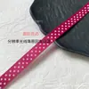 Fita de poliéster com bolinhas de 1cm para laços artesanais, embalagens de bolo DIY, acessórios de cabelo, presilhas, tiaras e fitas decorativas
