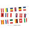 Bandera de 24 Fuertes de la Copa Europea 2024 Decoración de Ambiente de la Copa Europea Bandera Colgante No. 6 Bandera de Cuerda de Copa Europea para Fan
