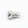 Interruptor de 8 mm Sem Trava Cabeça Alta Cabeça Plana Cabeça Esférica À Prova d'Água Ip65 Botão de Metal Interruptor Sem Luz