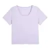 Verão Novo Estilo Ombro Renda Multicor Blusa Tamanho Plus Feminina Solta Emagrecedora Versátil Manga Curta Camiseta 65282