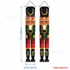 Temu Gran Venta Serie de Banderas Dobles Navideñas Impresión de Alta Definición Papá Noel Muñeco de Nieve Banderín Decorativo para Pasillo