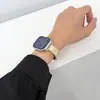 Adecuado para Correa de Reloj de Cuero Brillante Esmaltado para Apple S12 Manzana s1098765Se Pulsera Moda para Mujer