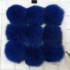 Pompon de Piel de Zorro Real de Piel Entera Colorido DIY Ropa Juguete Infantil Materiales Auxiliares Accesorios Colgante Pompon Grande para Mujer Venta al por Mayor