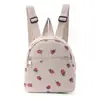 Mini mochila transfronteriza personalizada en colores lisos, mochila de pana de moda, mochila pequeña casual simple para hombres y mujeres