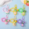 Llavero de estrella de muñeca de fruta de resina de dibujos animados inspirado en la dopamina, amuleto de puerta, accesorio de bricolaje