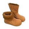 Versão Pelúcia Macia~Mini Aquecedor de Inverno 2025 Novo Modelo Manga Dedo do Pé Estilo Coreano Forrado com Lã Botas de Algodão de Cano Alto Bidirecionais Botas de Neve para Mulheres
