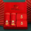 Ropa interior roja Longsha Benmingnian Calcetines de algodón para el Año de la Serpiente para hombre Bóxers rojos grandes para boda para niños