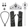 Fantasia Cosplay de Halloween Infantil Família Addams Quarta-Feira Negra Vestido com Lapela para Menina