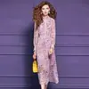 Vestido Chemise Original Estampado Feimengyi para Mulheres, Vestido de Primavera de Manga Longa, Estilo Doce Francês, Rejuvenescedor, Vestido de Férias na Praia Super Delicado
