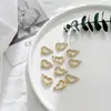 Acessórios de joias vintage com pérola e diamante colar pingente diy brincos brincos coração de amor chave borboleta