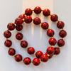 Design Sense Pulsera de Perlas de Cristal Falso Vintage de Alta Calidad Ancora Rojo