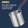 Freidora de acero inoxidable para el hogar, mini sartén de doble propósito para freír y escurrir, sartén pequeña profunda especial para freír papas fritas de cocina, venta al por mayor