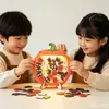 Frasco de recompensas de Halloween, frasco de registro para aprender autodisciplina, manualidad de madera de puntos para niños, decoración del hogar, regalo de vacaciones