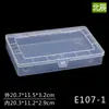 Caja de piezas para herramientas de ferretería Caja de plástico transparente de PP Caja de almacenamiento para artículos de oficina caja caja grande con tapa