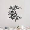 JM1086 Pegatinas de espejo acrílico 3D con flores 3D de 2 mm para decoración del hogar, autoadhesivas, para pared