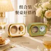 Gadget doméstico super estiloso: porta-palitos de dente de rádio vintage com exterior em estilo ins de luxo leve com borda dourada, projetado para fácil dispensação e proteção contra umidade