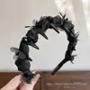Diadema de estilo de cabello para la frente de caña alta 2026, versátil con dientes para un agarre antideslizante, diadema para lavarse la cara, colección de accesorios para el cabello para mujeres