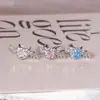 Asas de Chifre de Diabo em Forma de Coração Piercing Labial Joia Labial com Microincrustação de Cobre Piercing de Osso da Orelha Brilhante com Zircônia Completa Joia de Piercing no Lóbulo da Orelha Atacado