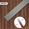 Fita Decorativa Autoadesiva de Aço Inoxidável, Acabamento de Borda Reta, Sem Pregos, Sem Furos, Flexível, Rodapé Metálico Moderno