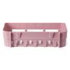 Estante de almacenamiento de pared para baño, sin perforaciones, con ventosa, para artículos de tocador