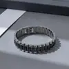 Pulseiras de Relógio Europeias e Americanas Mais Vendidas, Pulseiras de Relógio Minimalistas Populares, Pulseiras de Aço Titânio Gravadas a Laser, Acessórios de Mão Modernos e Estilosos