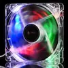 Suministro Directo de Fábrica Ventilador de Chasis 12cm Refrigeración de Chasis de Computadora de Escritorio Luz LED Emisora de Luz Ventilador RGB Ultra Silencioso