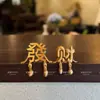 Artículos Lindos de Decoración para el Interior del Coche para la Buena Fortuna, Monedas de la Fortuna Impresas en 3D, Adornos de Bendición para el Año del Caballo