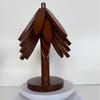 Tapete Aislante para Árbol Color Nogal Antiescaldante para Mesa de Comedor Casera Creativo de Bambú Tapete Adorno Posavasos Resistente a Altas Temperaturas