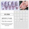 Pegatinas de arte de uñas pintadas con spray blanco doble uso degradado floreciente hueco joyería para uñas pegatinas Mariposa Amor estrella pegatinas de manicura