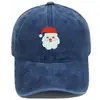 Gorra de Béisbol Vintage Bordada de Santa Claus Transfronterizo Regalo de Navidad Unisex Casual Versátil Gorra de Moda