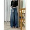 Jeans Vintage de Pierna Ancha para Mujer, Primavera 2026, Súper Populares, de Cintura Alta, Pantalones Rectos Sueltos Estilo Americano, Muy Elegantes