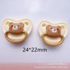 Accesorios de Resina de Dibujos Animados Brillantes Joyería Chupete Animal DIY Gel de Crema Funda para Teléfono Móvil Pasador Cuerda para el Cabello Parche de Papelería