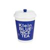 Vaso de papel para café y té con leche azul Klein 700 calibre 90 desechable comercial engrosado 500mllogo