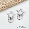 Lindo Gatito con Anillo Llavero de Metal Material Hecho a Mano DIY Colgante para Bolsa de Joyería Cadena para Teléfono Móvil Accesorios para Llavero