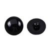 Botão de cabeça de cogumelo preto e branco vestido-camisa feminino botão de cabeça redonda lisa botão para olhos de boneca de pelúcia brinquedo de pelúcia feito à mão