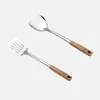 Espátula de acero inoxidable, cucharón para sopa, espumadera, espátula para freír, cuchara para arroz, utensilios de cocina para el hogar, suministros de cocina, juego completo de utensilios de cocina