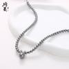 Collar de Cintura para Hombre Pequeño Perla Shijia Gris Plata Accesorios Color Libre Verano para Mujer Cadena de Cuello con Cuentas de Alta Gama Cadena Clavícula