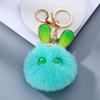 Chaveiro de coelho de pelúcia fofo brinquedo de pelúcia bolsa pingente de chave acessórios fabricantes atacado