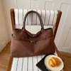 Bolsa Simples Retrô Estilo Coreano com Grande Capacidade Nova Coleção Verão 2026 Bolsa de Ombro Casual Tote para Mulheres