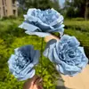 Flor de seda de rosa artificial grande, decoración de sala de estar de alta gama, arreglo floral de boda, producto terminado para decoración de pasillo