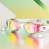 Ventas Directas de Fábrica Gafas de Natación Impermeables y Antivaho para Adultos Equipo de Natación de Silicona Gafas de Natación Galvanizadas Transfronterizas Venta al por Mayor