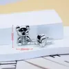 Plata Mate de Alta Gama Oso Amor Fresa Joyería Accesorios para el Cabello Zuecos Materiales Hechos a Mano Mayoreo