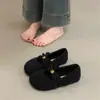 Zapatos de Mujer Estilo Francés con Tacón Oculto y Forro de Felpa, Nuevo Modelo Invierno 2025, Versátiles con Faldas, Zapatos Mary Jane Estilo Chanel