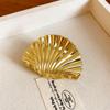 Pinza para el Cabello de Metal con Carcasa de Flor Transfronteriza Europea y Americana Moda Cabeza Cabello Pinza de Tiburón Personalidad Elegante Horquilla Accesorios para el Cabello