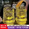 Vaso Rotatorio de Cristal Luminoso Creativo para Whisky para Uso en Casa, Vaso de Cerveza de Alta Gama, Vaso para Licores para Aliviar el Estrés, Vaso Giratorio