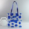 Bolsa de regalo de PVC transparente, con forma de ola, pequeña, fresca, de plástico, de alta calidad, para damas, venta al por mayor