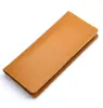 Billetera Larga con Textura de Cuero Genuino para Mujer, Cartera Suave Versátil Ultradelgada, Portatarjetas, Bolso de Mano Todo en Uno, Estilo Coreano Sencillo