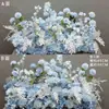 Novos Arranjos de Flores de Chão Grandes para Casamento, Decorações com Flores de Seda, Arranjos de Flores de Eucalipto, Guia de Corredor de Palco T, Arte Floral para Casamento