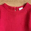 26 Conjunto de roupa para meninas de comércio exterior, novo top de manga borboleta para primavera e outono + calça jeans retrô de cereja, estiloso e moderno, atacado para bebês