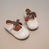 Zapatos de Princesa con Lazo de Dibujos Animados Elegantes y Lindos para Niñas, Nuevos Zapatos para Caminar para Niños Primavera y Otoño 2026, Zapatos de Cuero para Niños Pequeños, Modernos